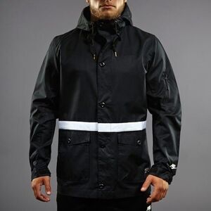 Nike Vintage Super Rare Heavy Coat NSW Authentic Soccer Jacket Black Reflective